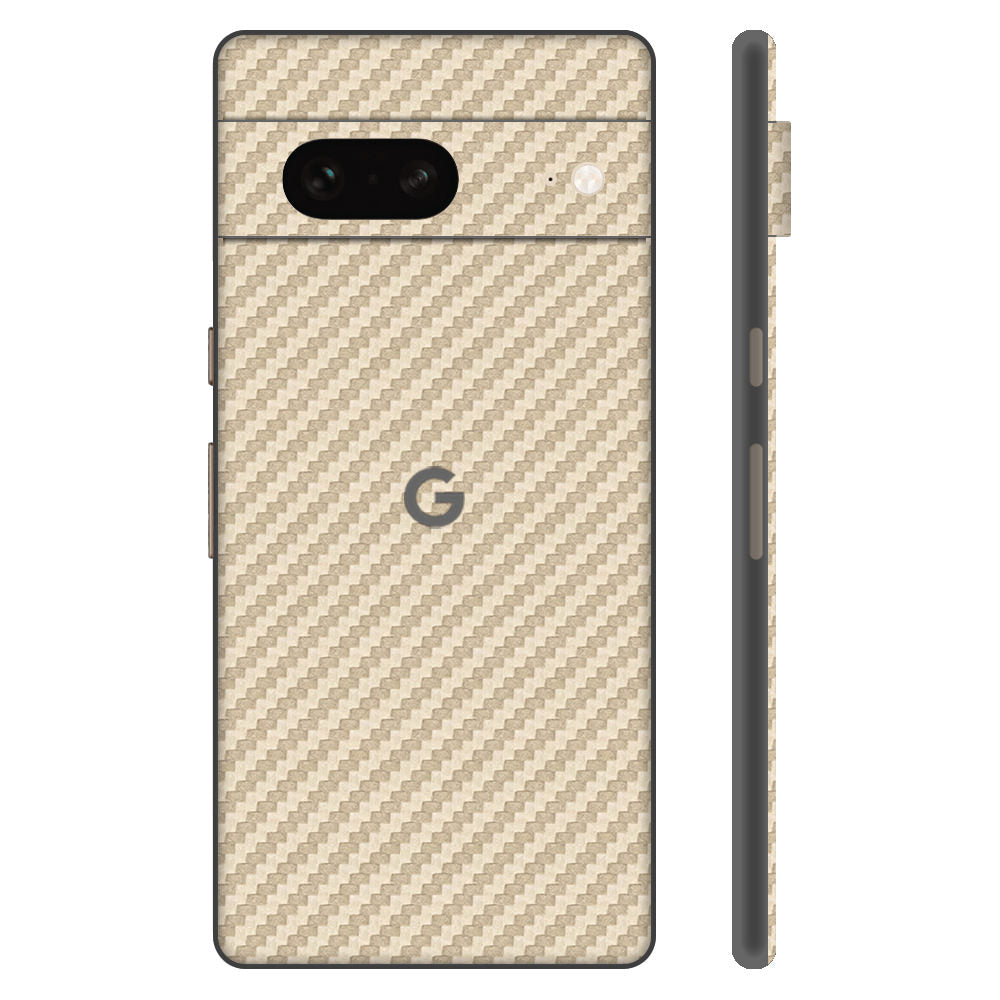 Pixel7 Gold Carbon Back Cover