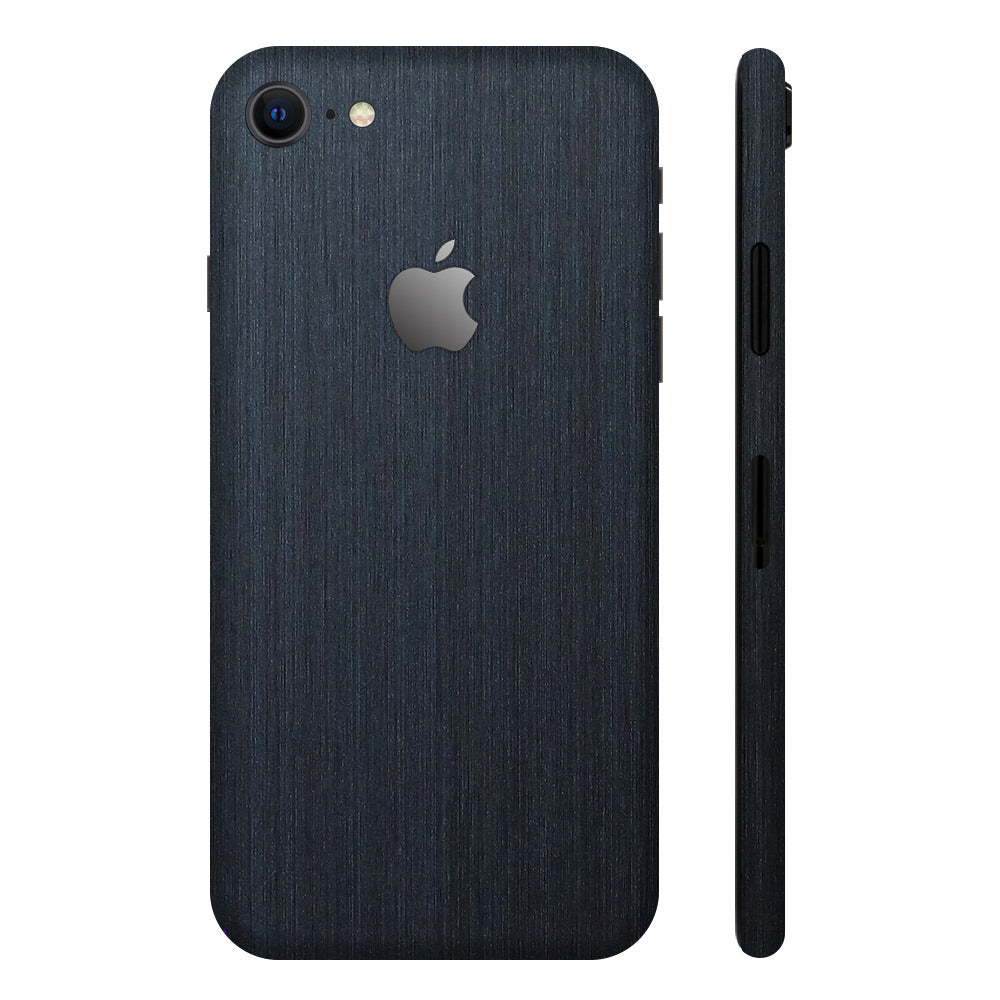 iPhone8 Navy Brushed Metal Full Surface Cover